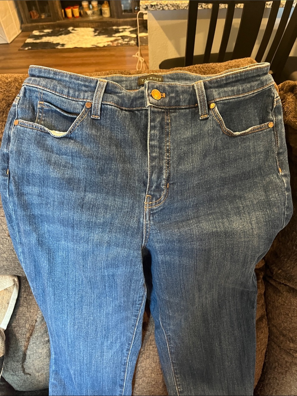 Talbots Medium Blue Straight-Leg Women's Jeans